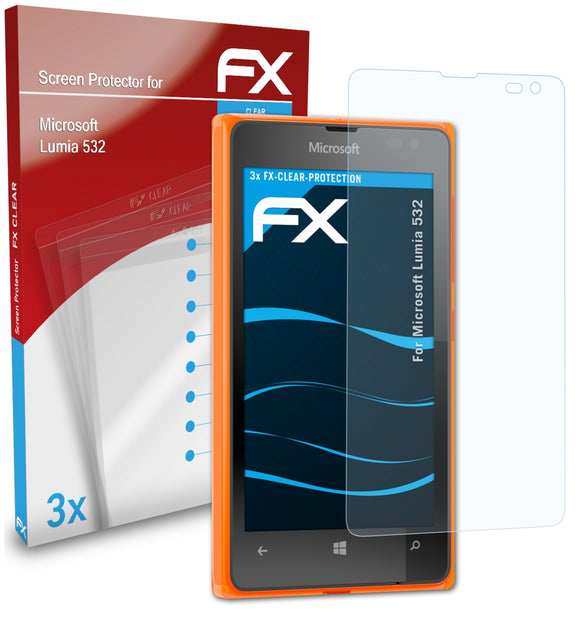 atFoliX FX-Clear Schutzfolie für Microsoft Lumia 532