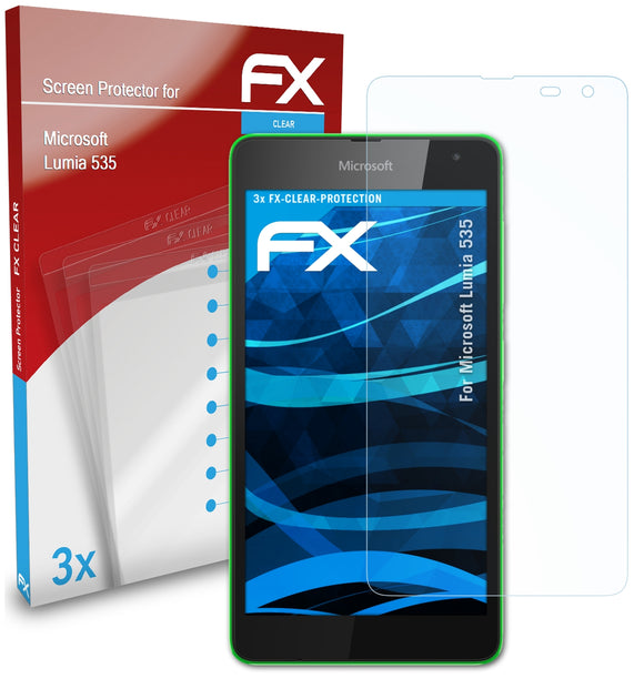 atFoliX FX-Clear Schutzfolie für Microsoft Lumia 535