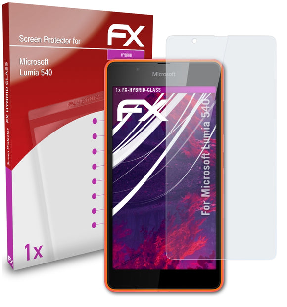 atFoliX FX-Hybrid-Glass Panzerglasfolie für Microsoft Lumia 540