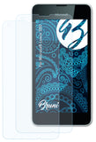 Schutzfolie Bruni kompatibel mit Microsoft Lumia 550, glasklare (2X)