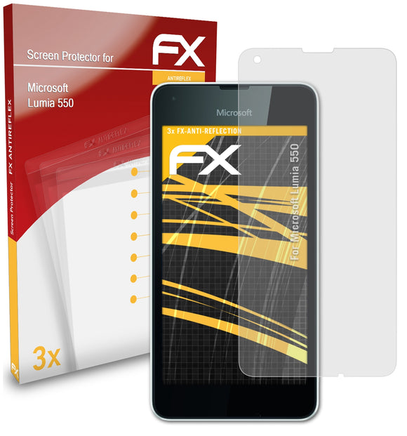 atFoliX FX-Antireflex Displayschutzfolie für Microsoft Lumia 550