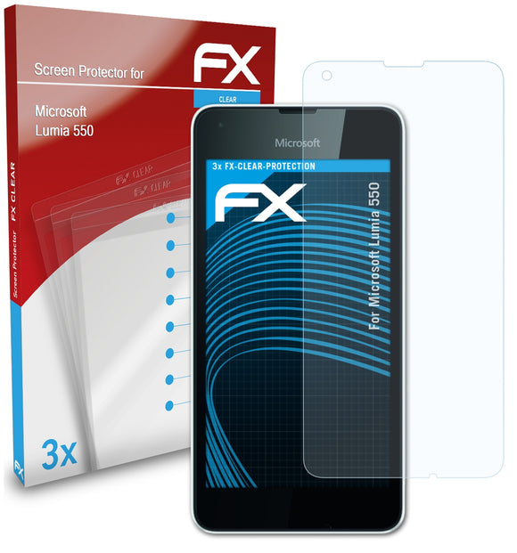 atFoliX FX-Clear Schutzfolie für Microsoft Lumia 550