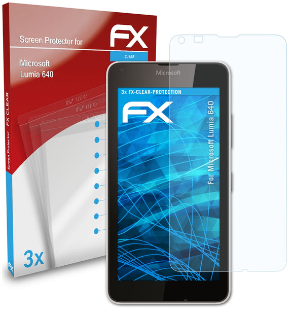 atFoliX FX-Clear Schutzfolie für Microsoft Lumia 640