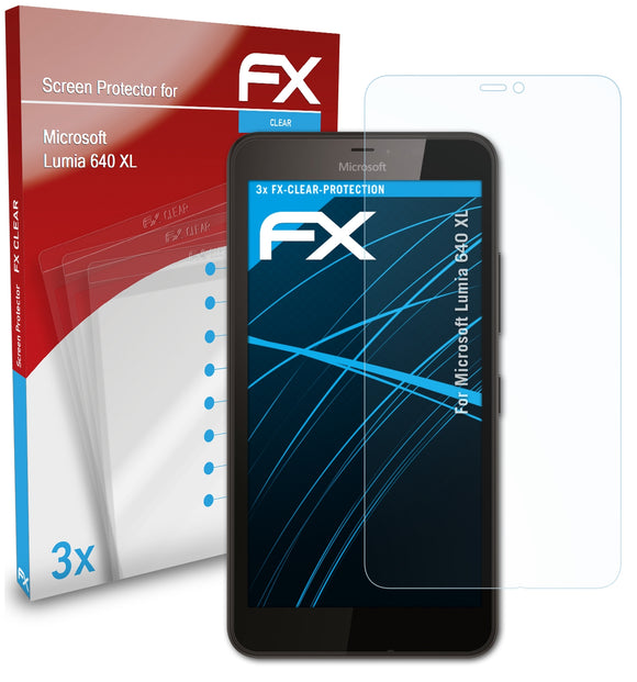 atFoliX FX-Clear Schutzfolie für Microsoft Lumia 640 XL