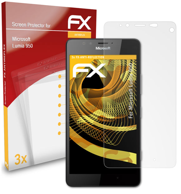 atFoliX FX-Antireflex Displayschutzfolie für Microsoft Lumia 950