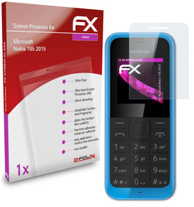 atFoliX FX-Hybrid-Glass Panzerglasfolie für Microsoft Nokia 105 (2015)