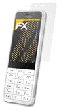 Panzerfolie atFoliX kompatibel mit Microsoft Nokia 230, entspiegelnde und stoßdämpfende FX (3X)