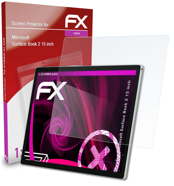 atFoliX FX-Hybrid-Glass Panzerglasfolie für Microsoft Surface Book 2 (15 inch)
