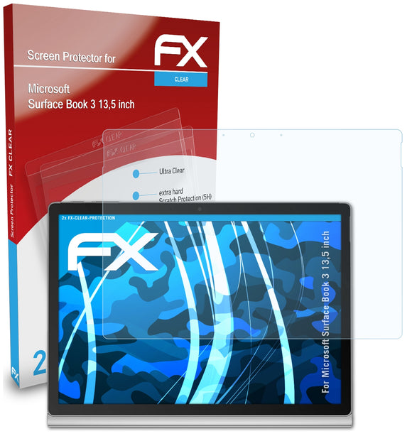 atFoliX FX-Clear Schutzfolie für Microsoft Surface Book 3 (13,5 inch)