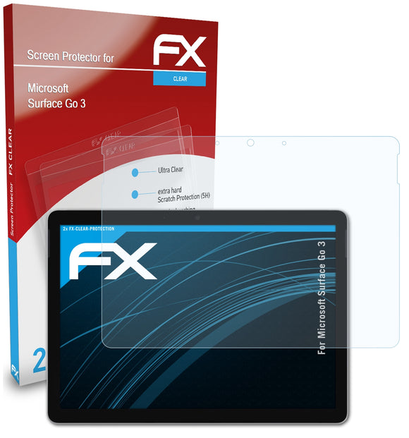 atFoliX FX-Clear Schutzfolie für Microsoft Surface Go 3