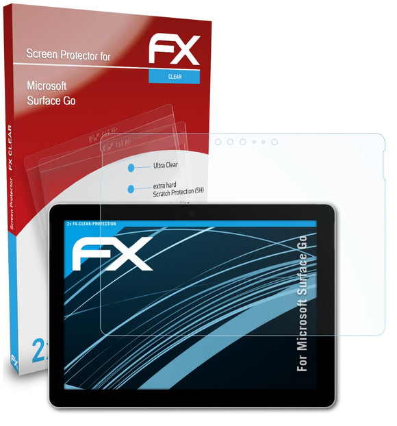 atFoliX FX-Clear Schutzfolie für Microsoft Surface Go