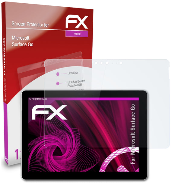 atFoliX FX-Hybrid-Glass Panzerglasfolie für Microsoft Surface Go