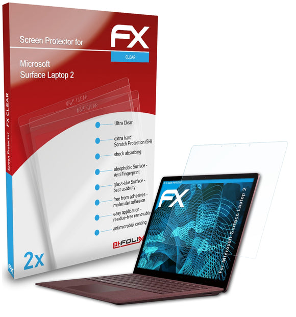 atFoliX FX-Clear Schutzfolie für Microsoft Surface Laptop 2