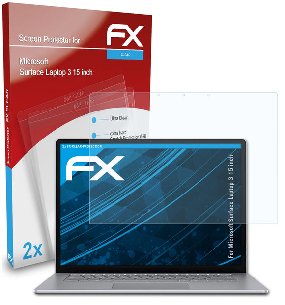 atFoliX FX-Clear Schutzfolie für Microsoft Surface Laptop 3 (15 inch)