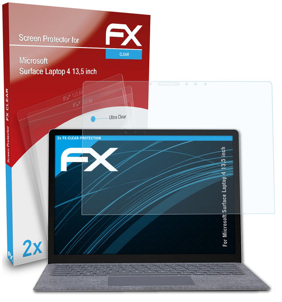 atFoliX FX-Clear Schutzfolie für Microsoft Surface Laptop 4 (13,5 inch)
