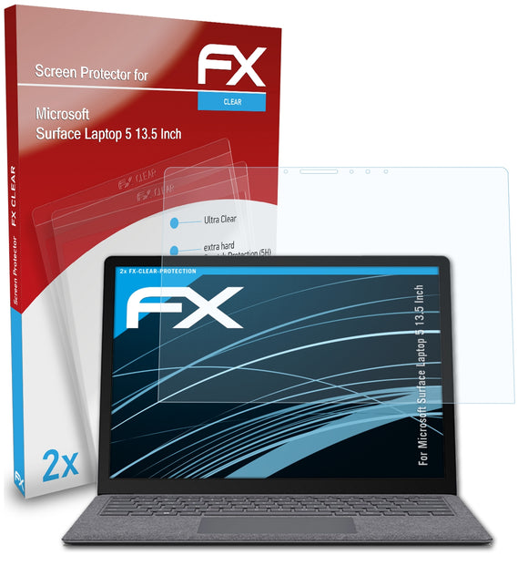 atFoliX FX-Clear Schutzfolie für Microsoft Surface Laptop 5 (13.5 Inch)