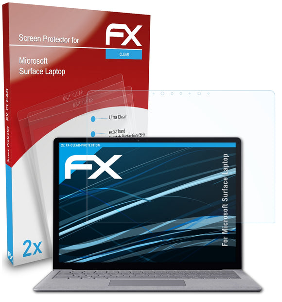 atFoliX FX-Clear Schutzfolie für Microsoft Surface Laptop