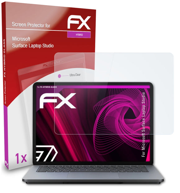 atFoliX FX-Hybrid-Glass Panzerglasfolie für Microsoft Surface Laptop Studio