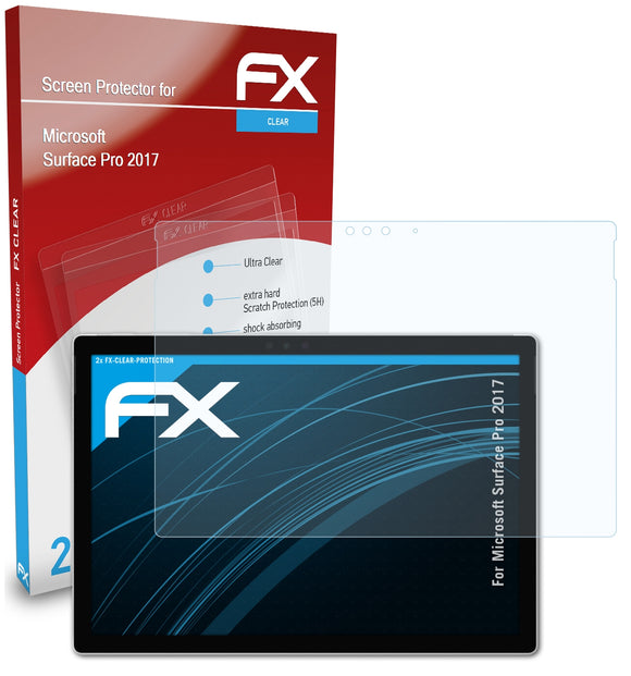atFoliX FX-Clear Schutzfolie für Microsoft Surface Pro (2017)