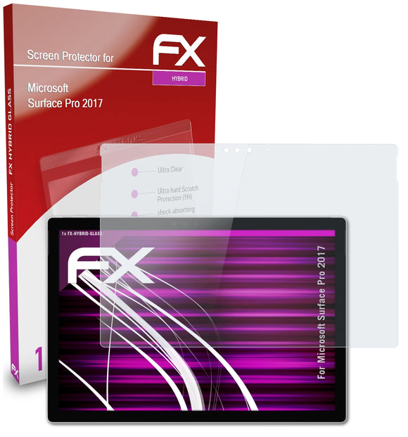 atFoliX FX-Hybrid-Glass Panzerglasfolie für Microsoft Surface Pro (2017)
