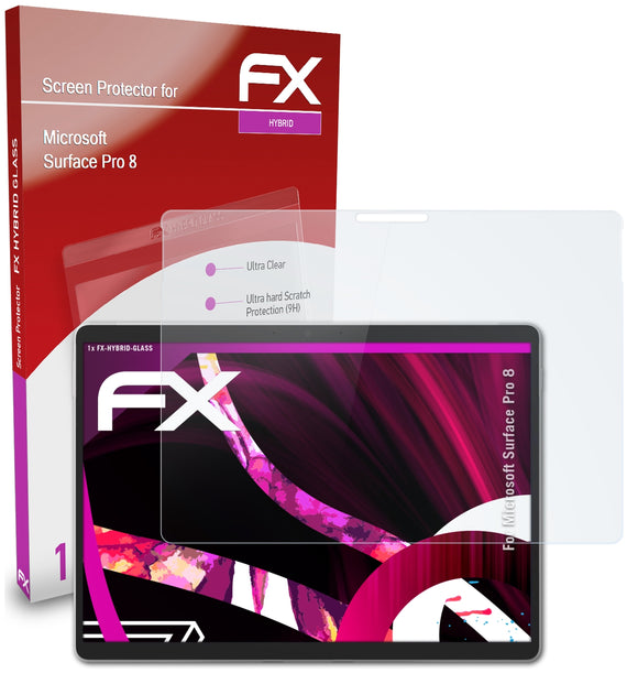 atFoliX FX-Hybrid-Glass Panzerglasfolie für Microsoft Surface Pro 8