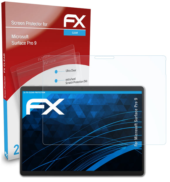 atFoliX FX-Clear Schutzfolie für Microsoft Surface Pro 9