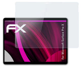 Glasfolie atFoliX kompatibel mit Microsoft Surface Pro X, 9H Hybrid-Glass FX