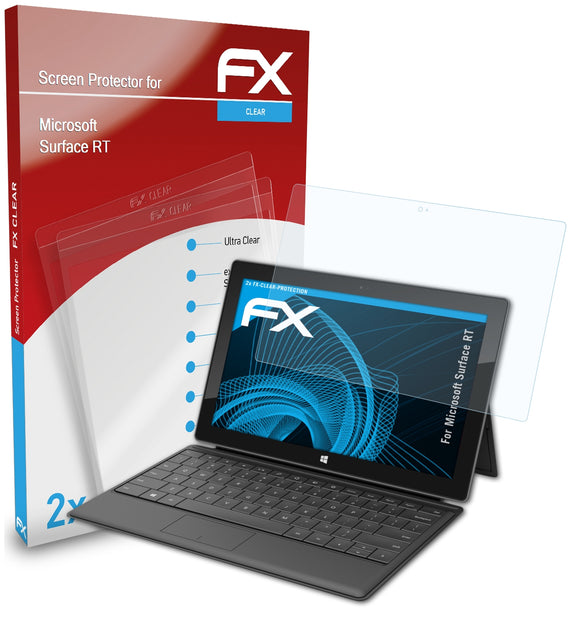 atFoliX FX-Clear Schutzfolie für Microsoft Surface RT