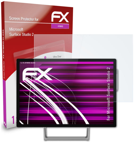 atFoliX FX-Hybrid-Glass Panzerglasfolie für Microsoft Surface Studio 2