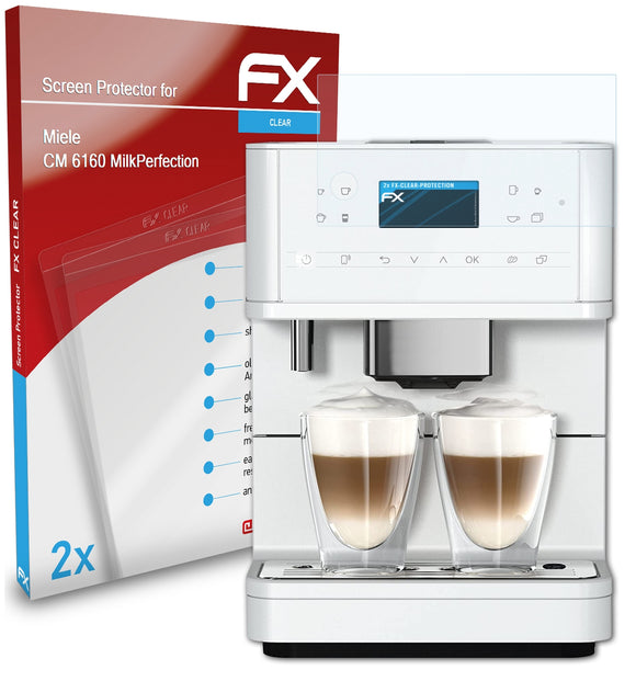 atFoliX FX-Clear Schutzfolie für Miele CM 6160 MilkPerfection