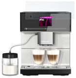 Glasfolie atFoliX kompatibel mit Miele CM 7350 CoffeePassion, 9H Hybrid-Glass FX