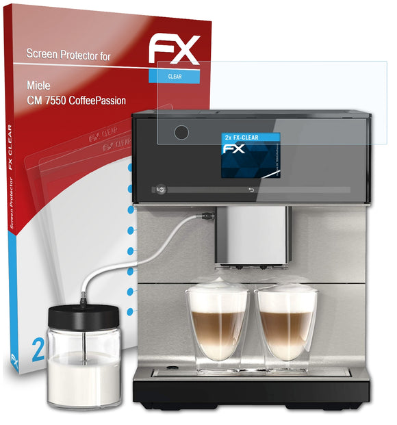 atFoliX FX-Clear Schutzfolie für Miele CM 7550 CoffeePassion