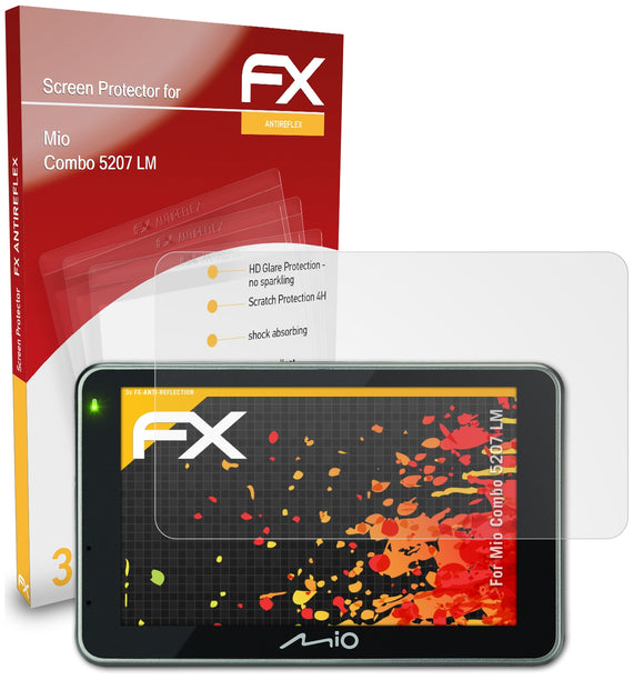 atFoliX FX-Antireflex Displayschutzfolie für Mio Combo 5207 LM