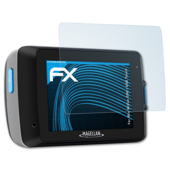 atFoliX FX-Clear Schutzfolie für Mio MiVue 688 / 698 Touch