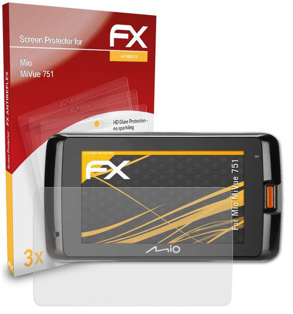atFoliX FX-Antireflex Displayschutzfolie für Mio MiVue 751