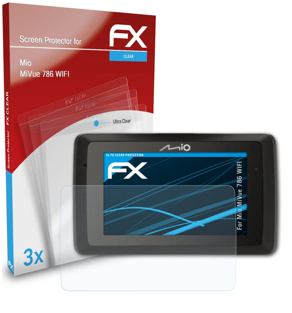 atFoliX FX-Clear Schutzfolie für Mio MiVue 786 WIFI