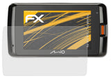 Panzerfolie atFoliX kompatibel mit Mio MiVue 792 WIFI Pro, entspiegelnde und stoßdämpfende FX (3X)