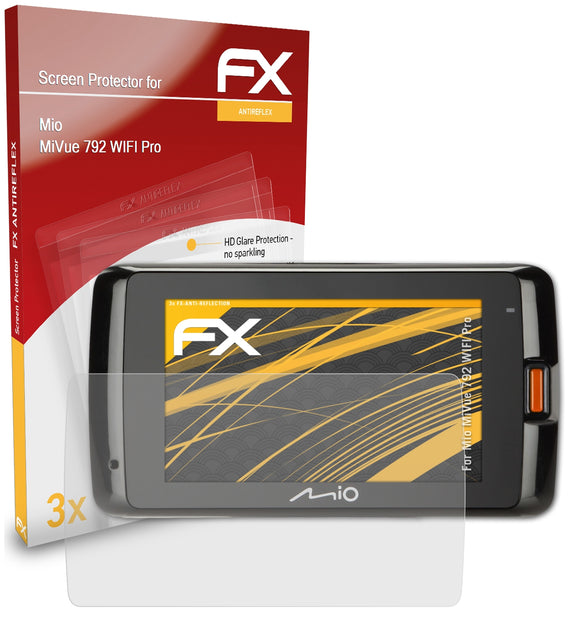 atFoliX FX-Antireflex Displayschutzfolie für Mio MiVue 792 WIFI Pro