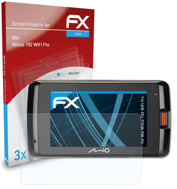 atFoliX FX-Clear Schutzfolie für Mio MiVue 792 WIFI Pro
