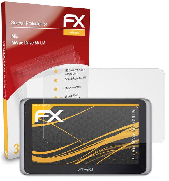 atFoliX FX-Antireflex Displayschutzfolie für Mio MiVue Drive 55 LM