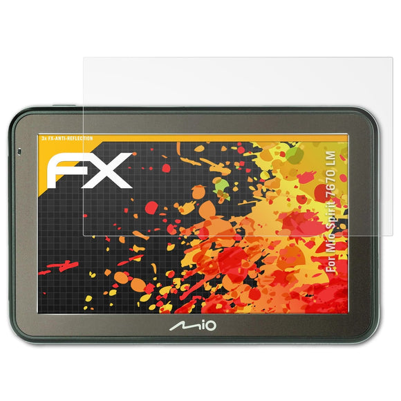 atFoliX FX-Antireflex Displayschutzfolie für Mio Spirit 7670 LM