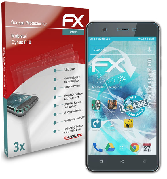 atFoliX FX-ActiFleX Displayschutzfolie für Mobistel Cynus F10