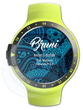 Schutzfolie Bruni kompatibel mit Mobvoi Ticwatch E2, glasklare (2X)
