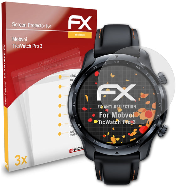 atFoliX FX-Antireflex Displayschutzfolie für Mobvoi TicWatch Pro 3