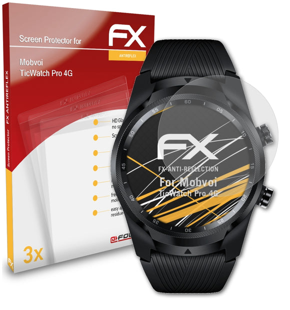 atFoliX FX-Antireflex Displayschutzfolie für Mobvoi TicWatch Pro 4G