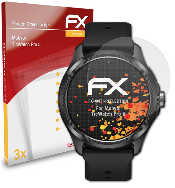 atFoliX FX-Antireflex Displayschutzfolie für Mobvoi TicWatch Pro 5