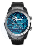 Schutzfolie Bruni kompatibel mit Mobvoi Ticwatch Pro, glasklare (2X)