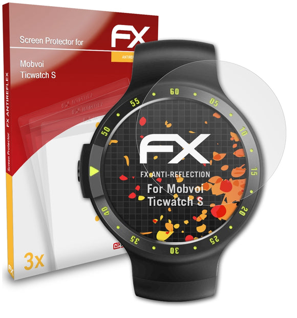 atFoliX FX-Antireflex Displayschutzfolie für Mobvoi Ticwatch S