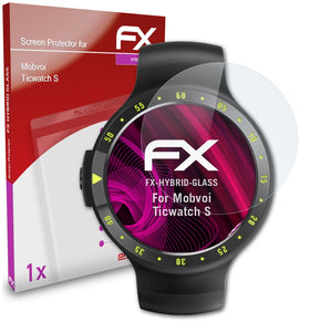 atFoliX FX-Hybrid-Glass Panzerglasfolie für Mobvoi Ticwatch S