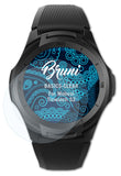 Schutzfolie Bruni kompatibel mit Mobvoi Ticwatch S2, glasklare (2X)